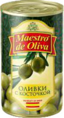 Оливки з кісточкою "Maestro de Oliva", 280г РЕТ